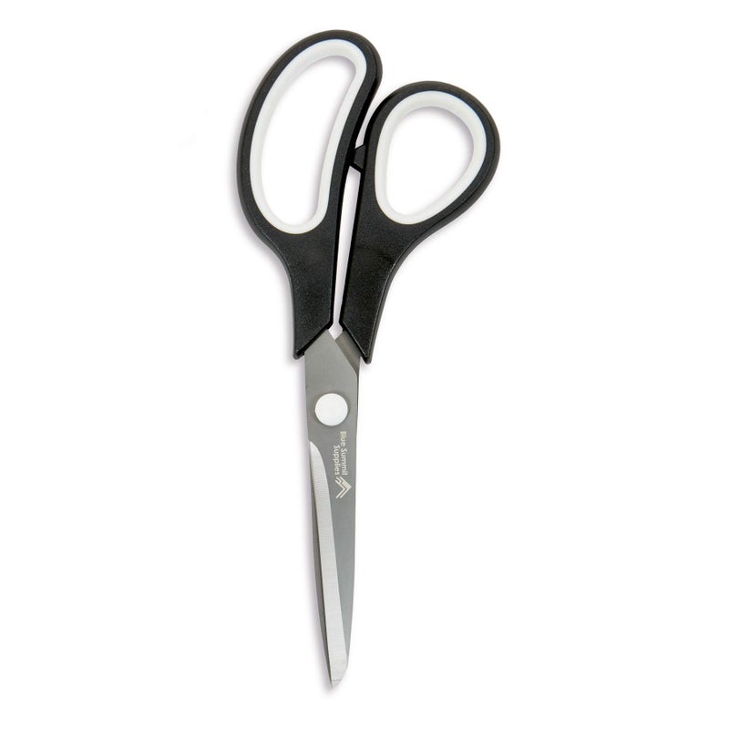 Blue Summit Supplies Titanium Multi-Purpose Scissors, 8 Inch Sharp Nonstick, Comfort Grip, Home, Office, Craft Use, Black, 12 Pack - Image 3